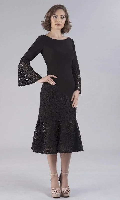 Unbeatable Prices Gia Franco - 12054 Jewel Neck Mermaid Tea Length Dress