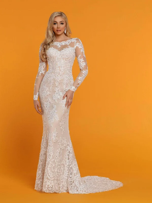 The Best Prices Da Vinci 50516 - Illusion Sleeve Embroidered Bridal Gown