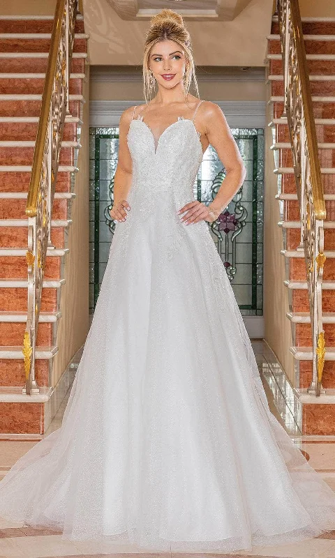 Instant Savings Dancing Queen 0237 - Sleeveless Embroidered Wedding Gown