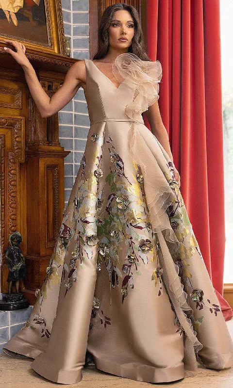 Exclusive Savings Terani Couture 242M3369 - Sleeveless Fitted Bodice Prom Dress