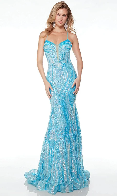 Price Blitz Alyce Paris 61656 - Open Back Sleeveless Prom Gown