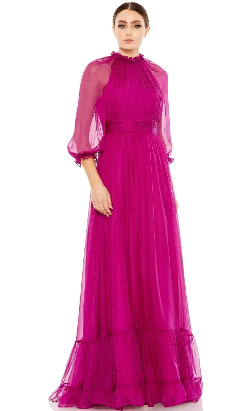 Price Cut Mac Duggal 68225 - Ruffled High Neck Evening Dress