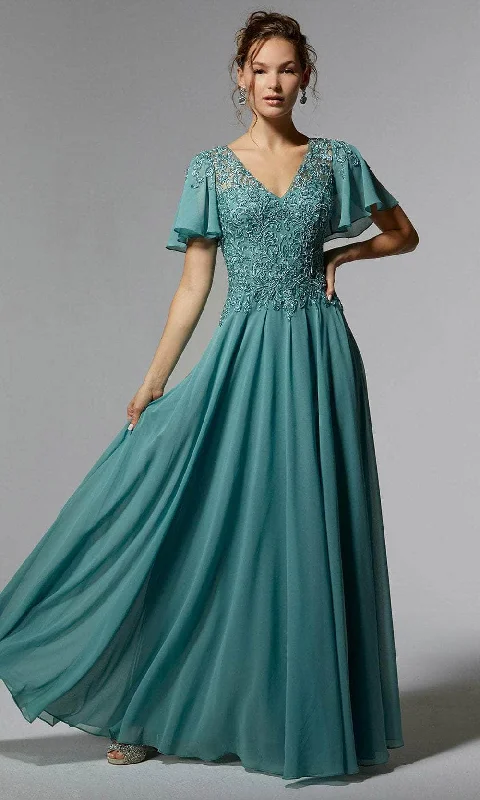 Super Sale MGNY By Mori Lee 72908 - Beaded Bodice Evening Dress