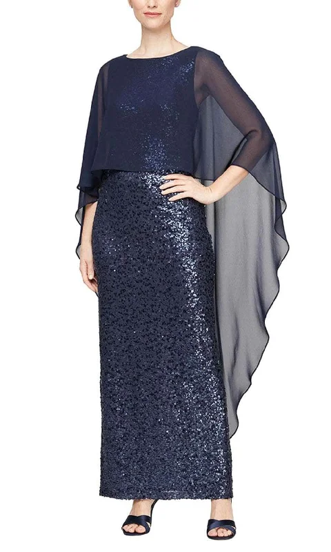 Great Deals Alex Evenings 8196897 - Embellished Gown with Sheer Overlay
