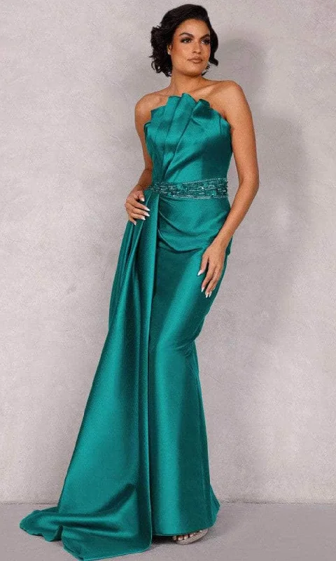 Discount Deals Terani Couture 2021E2784 - Strapless Cascade Sheath Evening Dress