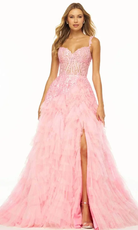 Shop and Save Sherri Hill 56070 - Sweetheart Ruffle Prom Gown
