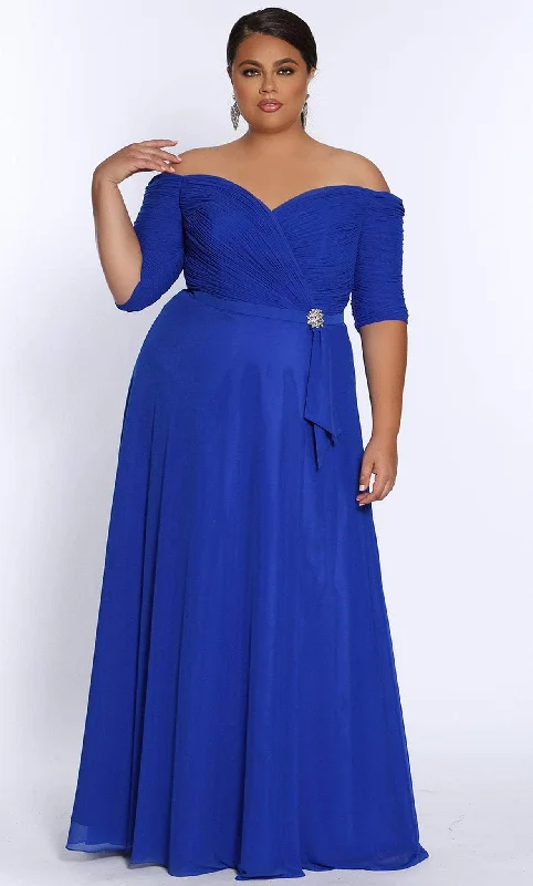 New Markdowns Sydney's Closet CE2009 - Ruched Off Shoulder Evening Gown