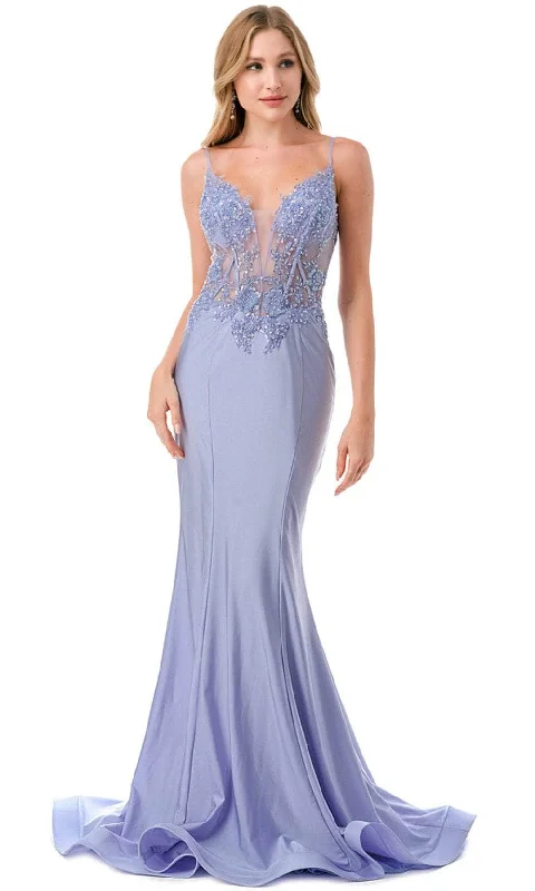 Take Advantage Aspeed Design L2813 - Illusion Bodice Mermaid Evening Gown