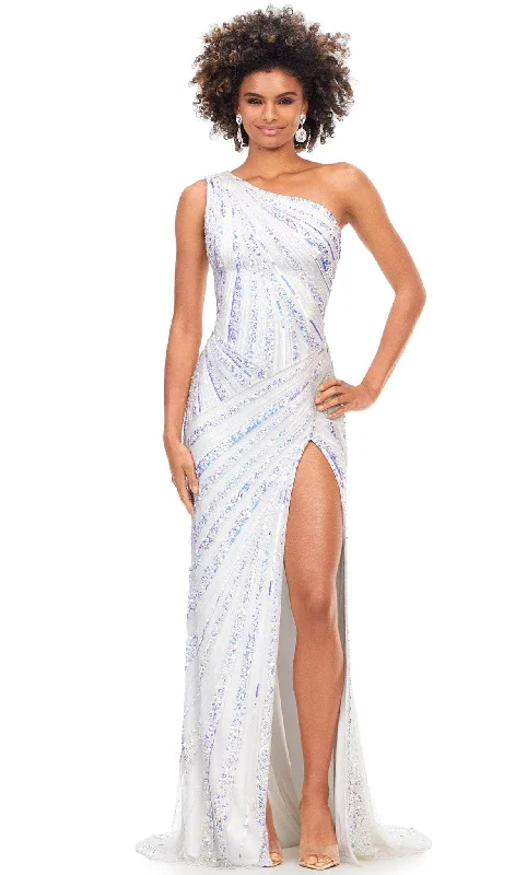 Super Bargain Ashley Lauren 11244 - Cutout Back Sequin Evening Gown
