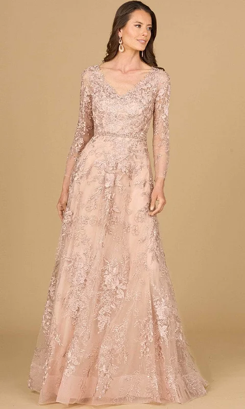 Mega Sale Lara Dresses 29132 - Lace A-Line Evening Gown