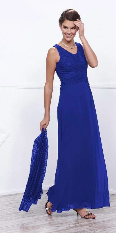 Super Sale Nox Anabel 5138 Lace Scoop Neck A-line Dress