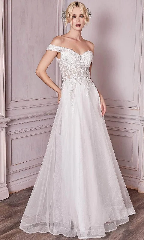 Price Rollback Ladivine Bridal CD961W - Sweetheart Embroidered Wedding Gown