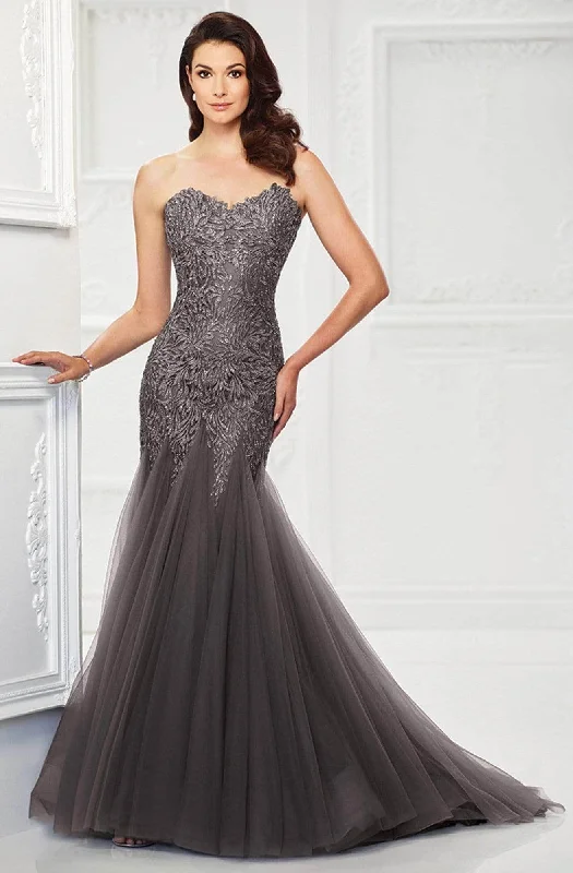 Sneak Peek Sale Montage by Mon Cheri - 118964 Sweetheart Neck Embroidered Gown