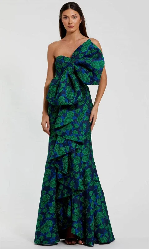 Final Sale Mac Duggal 27593 - Sleeveless Ruffle Detail Prom Gown
