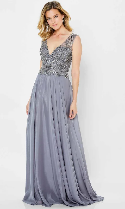 Buy More, Save More Montage by Mon Cheri 122907 - Beaded Tulle Flowy A Line Dress