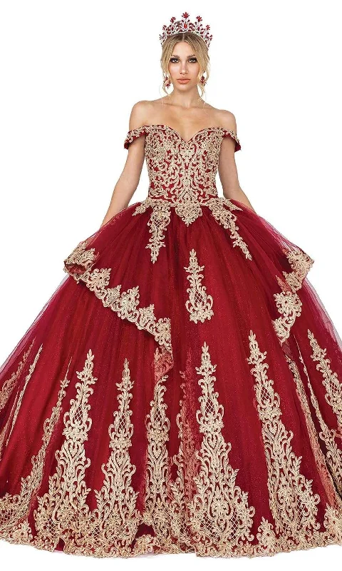Limited Edition Dancing Queen - 1571 Off Shoulder Applique Ballgown