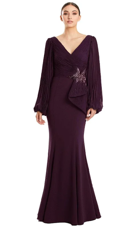 Inventory Reduction Alexander by Daymor 1886F23 - Bishop Sleeve Mermaid Evening Gown