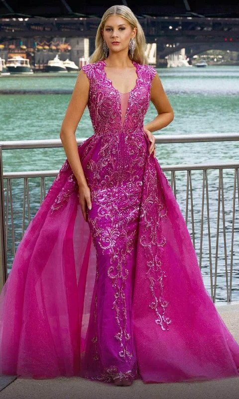 Today’s Special MNM Couture M1117 - Beaded Cap Sleeve Evening Gown