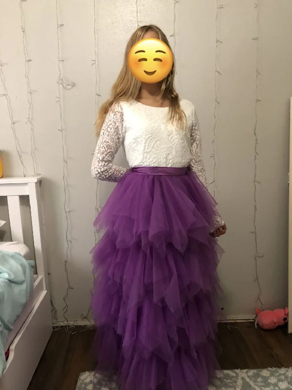Amazing Deals Other A-Line Scoop Tea-Length Flower Girl Dress