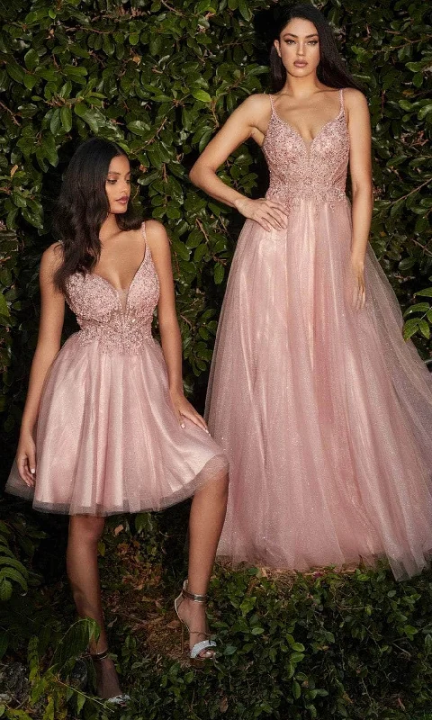 Price Reduction Ladivine CD0195 - Sleeveless Embellished Bodice Prom Dress