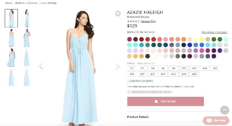Super Sale Azazie Haleigh