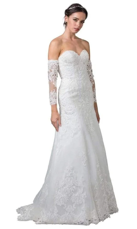 Don't Wait Trevi Collection Bridal - W2376 Arm Sleeve Sweetheart Bridal Gown