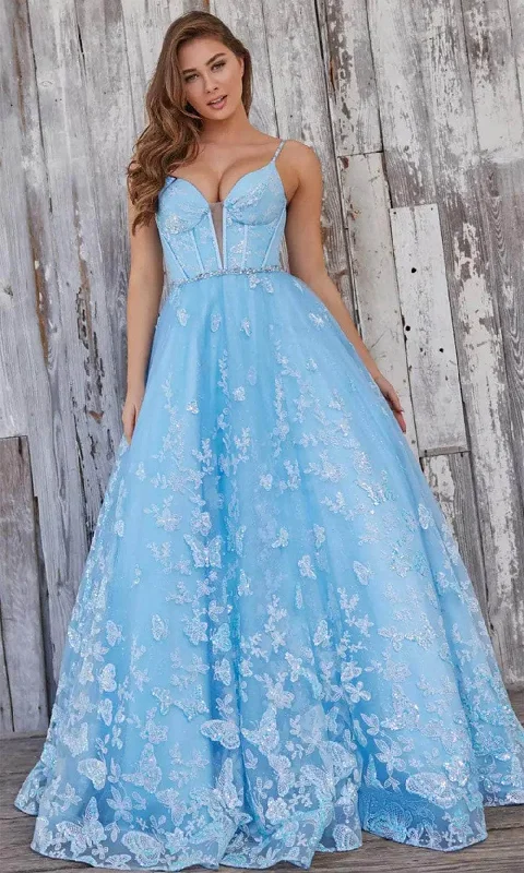 Early Access Colette By Daphne CL5233 - Plunging V-Neck A-Line Evening Dress