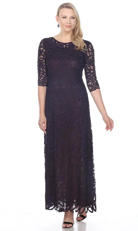The Best Prices Soulmates 1616 - Quarter Sleeve Bateau Neck Formal Dress