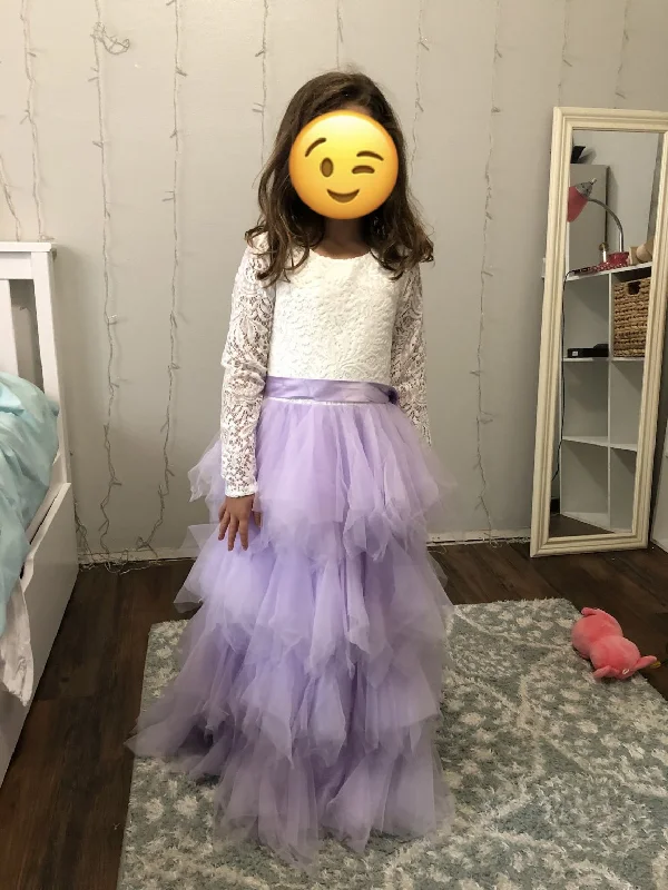 Price Drop Other A-Line Scoop Tea-Length Flower Girl Dress