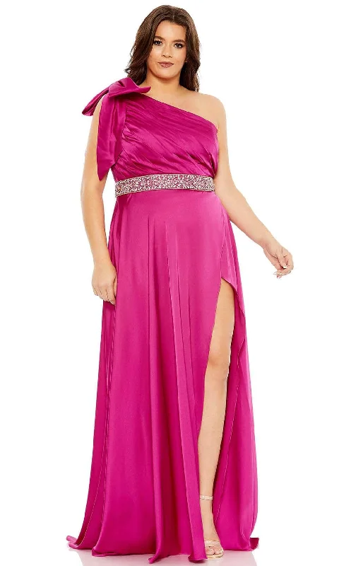 Exclusive Access Mac Duggal 49576 - Asymmetrical Pleated Evening Gown