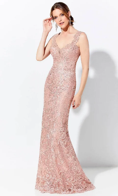 Epic Deals Ivonne D 120D01W - Scallop Neckline Formal Gown