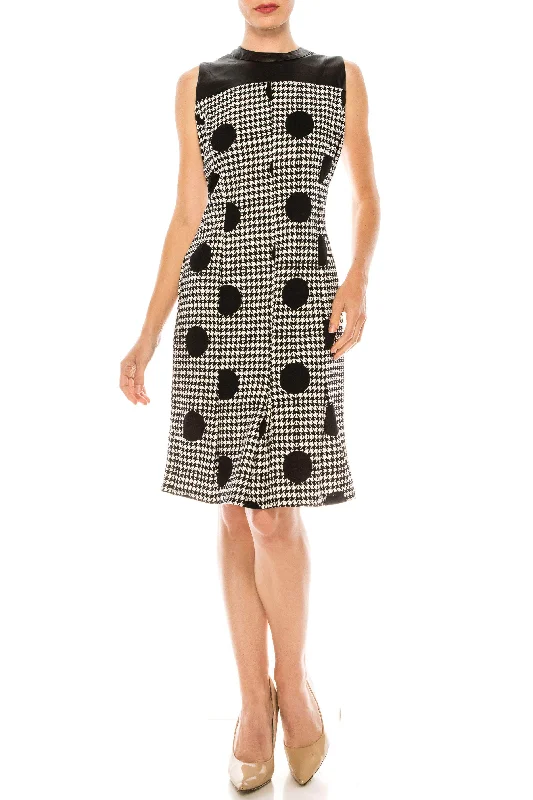 Final Clearance ILE Clothing SCP11441145 - Sleeveless High Neck Short Dress