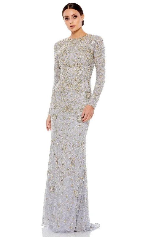 Special Price Mac Duggal 5308 - Long Sleeve Embellished Dress
