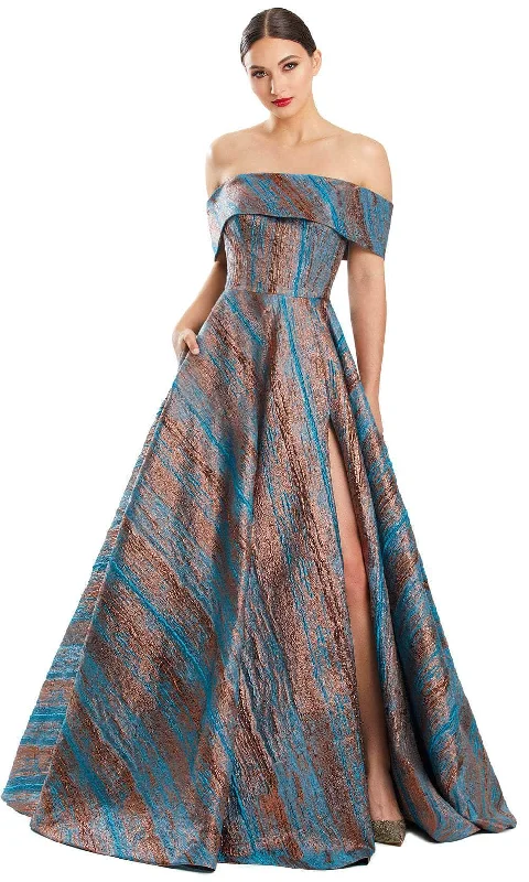Early Bird Discount Alexander by Daymor 1872F23 - Off-Shoulder A-line Prom Gown