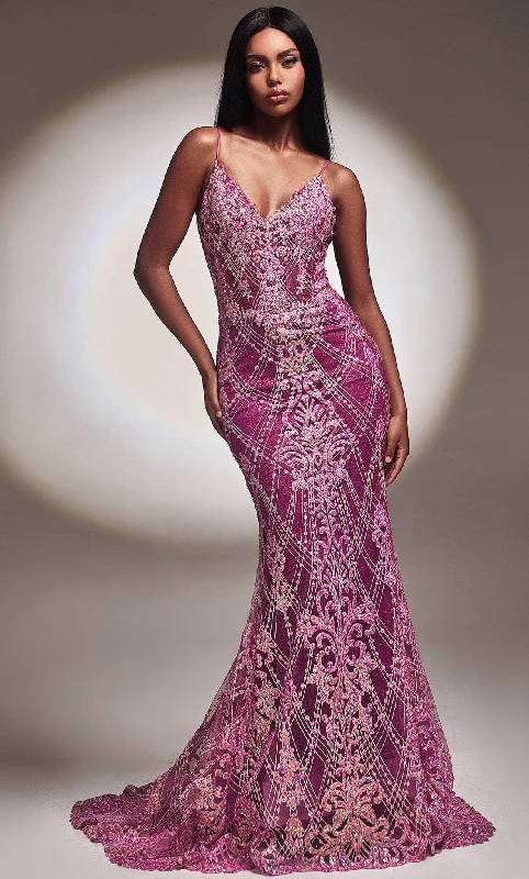 Exclusive Offers Ladivine CC2168 - Embellished Mermaid Prom Dress