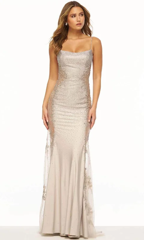 Exclusive Offers Sherri Hill 56189 - Scoop Illusion Panel Evening Gown