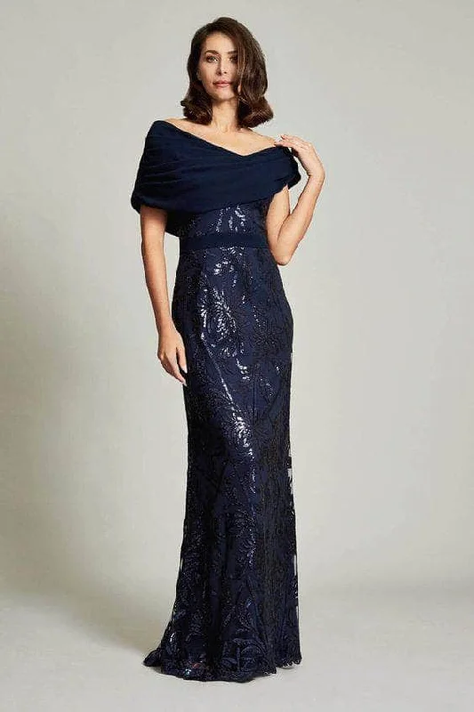New Arrival Tadashi Shoji - Off-Shoulder Crepe Gown