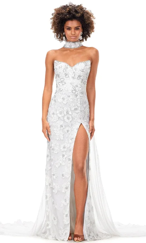 Lowest Price Ashley Lauren 11351 - Beaded Sweetheart Neck Evening Gown