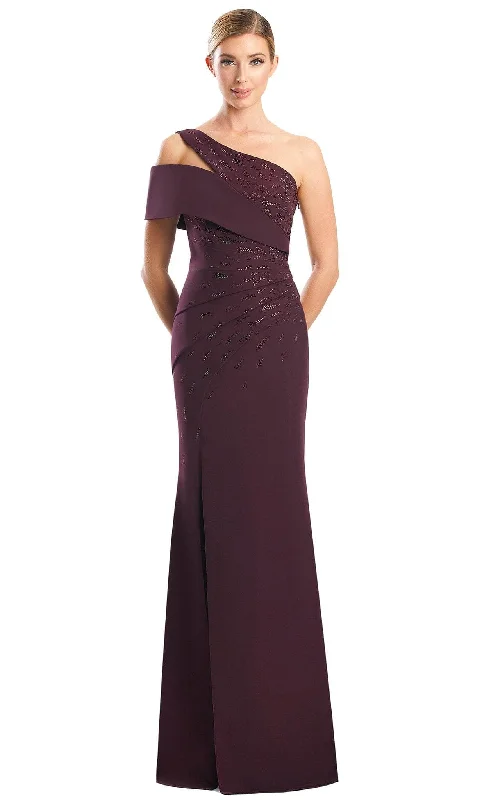 Final Markdown Alexander by Daymor 1784S23 - Beaded Asymmetrical Dress