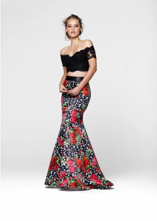 Lowest Price Tarik Ediz - Two Piece Floral Dress 50029