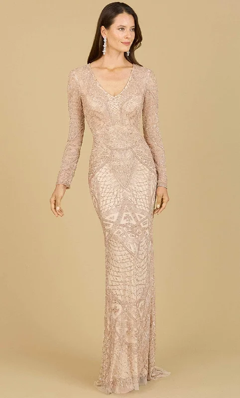 Buy More, Save More Lara Dresses 29215 - Long Sleeve Beaded Prom Dress