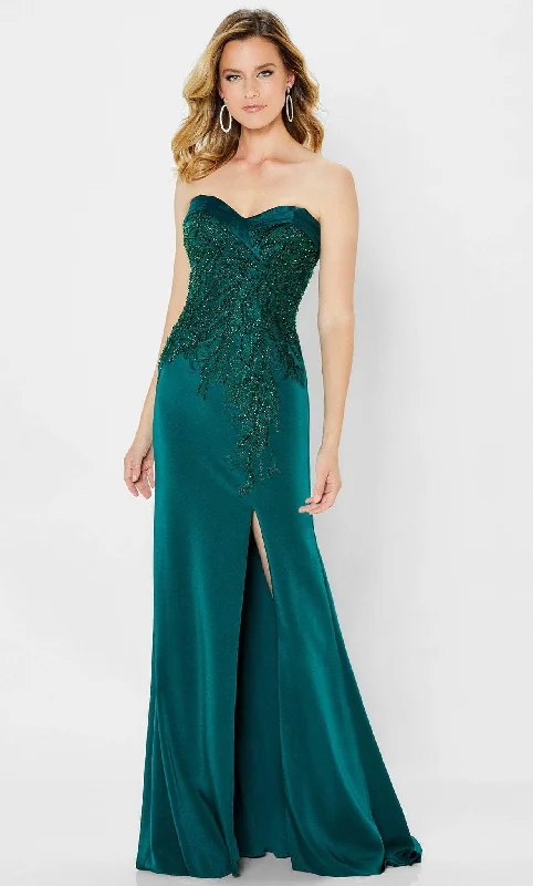 Limited Availability Montage by Mon Cheri 122909W - Strapless Beaded Sweetheart Gown