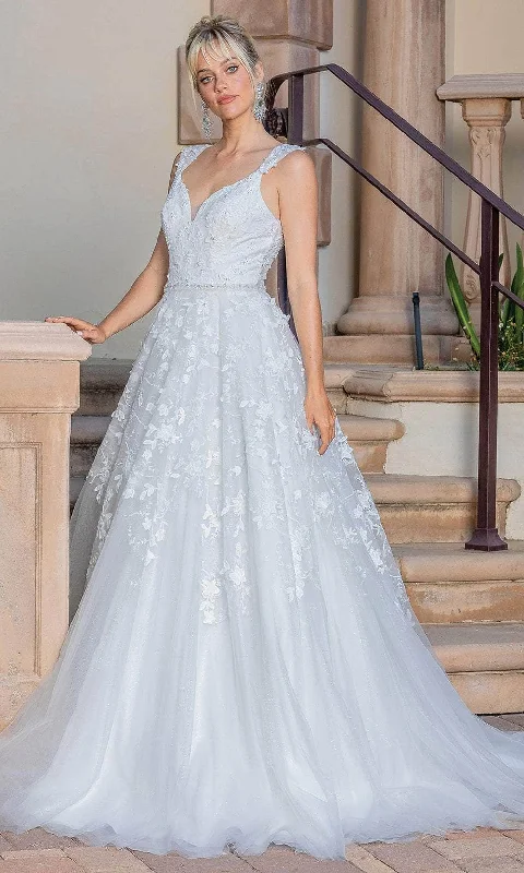 Exclusive Access Dancing Queen 0207 - Open Back Embroidered Ballgown
