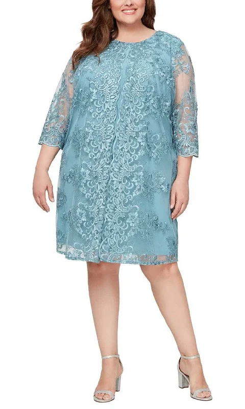 Price Reduction Alex Evenings 84171640 - Scalloped Sheath Formal Dress
