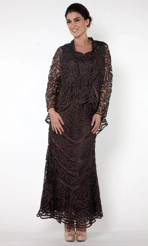 Limited Time Offer Soulmates D7068 - Lace Three Pieces Beaded Dress