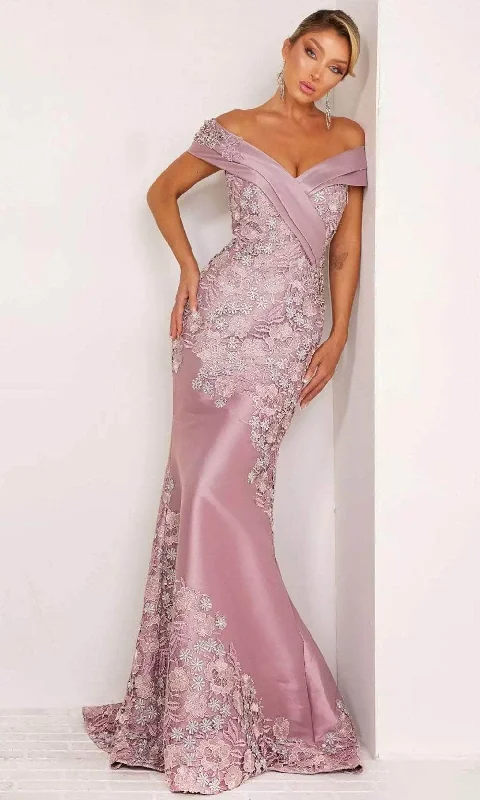 Today’s Special Terani Couture 241M2701 - Floral Embroidered Off-Shoulder Evening Dress Today’s Special Terani Couture 241M2701 - Floral Embroidered Off-Shoulder Evening Dress