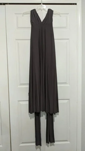 Act Fast Other Tricks of the Trade Dark Grey Maxi Dress -  Lulus