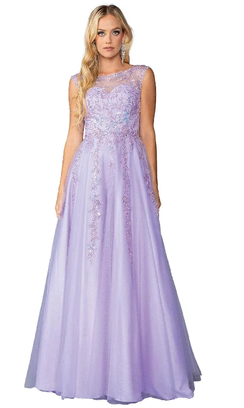 Sneak Peek Sale Dancing Queen 4450 - Illusion Sweetheart Notch Prom Gown