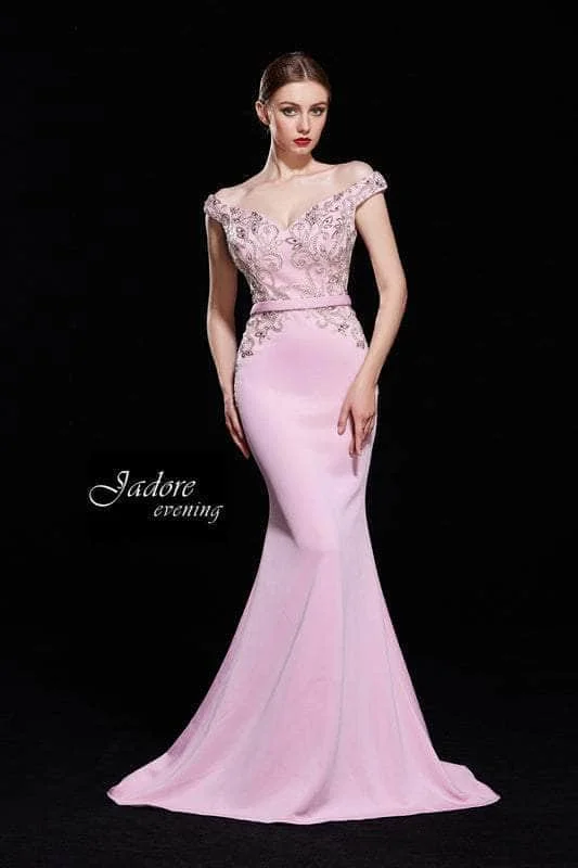 Big Savings J'Adore Dresses J12009 - Cap Sleeve Mermaid Prom Gown