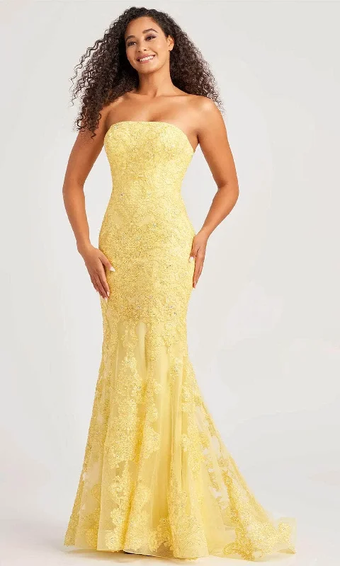 Discount Deals Colette By Daphne CL5123 - Strapless Mermaid Prom Dress